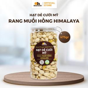 Hạt dẻ cười Mỹ rang muối Hồng Himalaya 475g, Smile Nuts snack hạt cao cấp, giữ nguyên dưỡng chất USDA, không tẩy trắng, giàu chất xơ & vitamin E, ăn vặt lành mạnh & ngon miệng