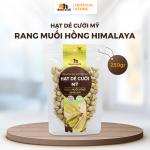 Hạt dẻ cười Mỹ rang muối Hồng Himalaya túi zipper 250g Smile Nuts, không tẩy trắng, giữ nguyên dưỡng chất, snack healthy giàu protein & chất xơ, tạo vị giòn ngon tự nhiên