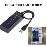 Hub USB 3.0 VSP 4 Cổng, chia đa thiết bị nhanh chóng, tốc độ siêu nhanh, hỗ trợ sạc điện thoại, chipset Realtek cao cấp, dây dài 30cm, tương thích Windows, Mac, Laptop, PC, tiện lợi cho văn phòng và gia đình.