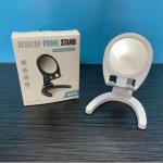 Giá đỡ điện thoại chân chữ U kèm gương trang điểm, thiết kế nhỏ gọn tiện lợi, kích thước 9x10.2x13.2mm, trọng lượng nhẹ 80g, đóng gói 13x10.6x2.5cm, điều chỉnh linh hoạt để bàn, vừa làm giá đỡ smartphone vừa soi gương, phù hợp học tập, làm việc, tran