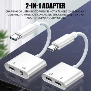 Jack chia Type-C ra 2 đầu Type-C GL053, màu trắng, hỗ trợ tai nghe USB-C và sạc PD3.0 20V/3A, chất liệu nhựa ABS bền chắc, thiết kế nhỏ gọn, tiện lợi, mang lại trải nghiệm âm thanh trung thực và sạc nhanh ổn định