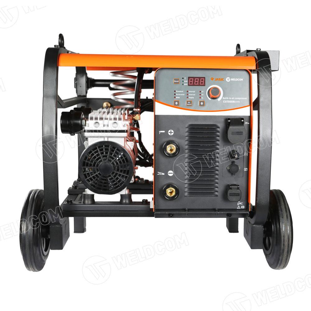 JASIC CUT80DN L233, Thiết bị cắt kim loại công nghiệp tích hợp nén khí, chế độ 2T/4T & kết nối CNC, hỗ trợ cắt lưới, cắt thép mỏng tới trung bình – lý tưởng cho các xưởng chế tạo khung, lan can, cửa nhôm