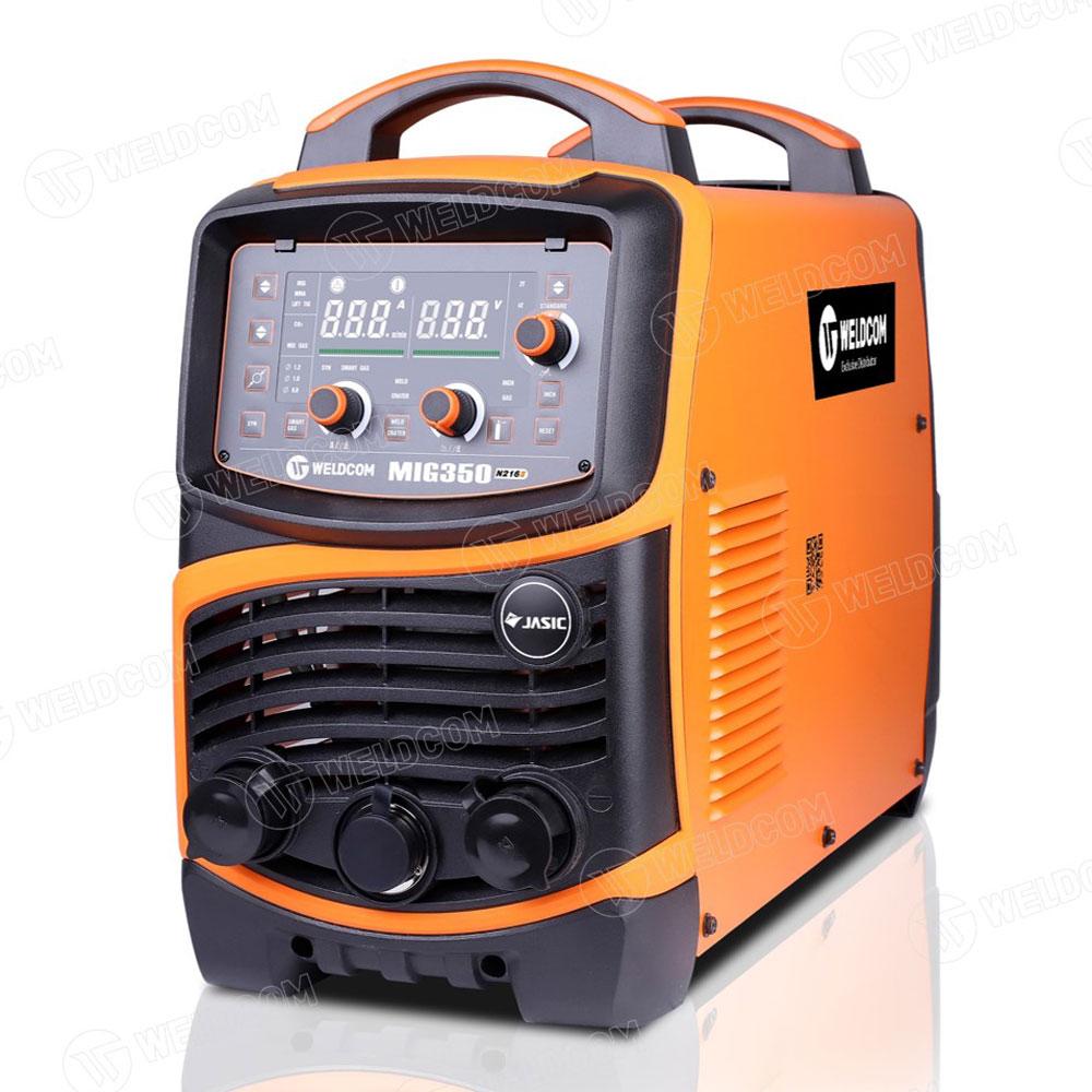 JASIC MIG350 N216 II (JET 20), máy hàn MIG công suất lớn 350A, công nghệ Inverter IGBT, chế độ hàn MIG/MMA, tiết kiệm điện & khí, màn hình LCD – giải pháp tối ưu cho xưởng hàn kết cấu, công trình, sửa chữa nặng