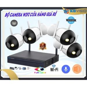 KBVISION KX-A21F & KX-A8124N2 Bộ Kit Camera WiFi 2MP + Đầu Ghi 4 Kênh Hỗ Trợ H265+ Full HD, Quan Sát Ban Đêm 30m, Lưu Trữ 8TB, Giải Pháp An Ninh Gia Đình & Văn Phòng Nhỏ – Tích Hợp Nhận Diện Người