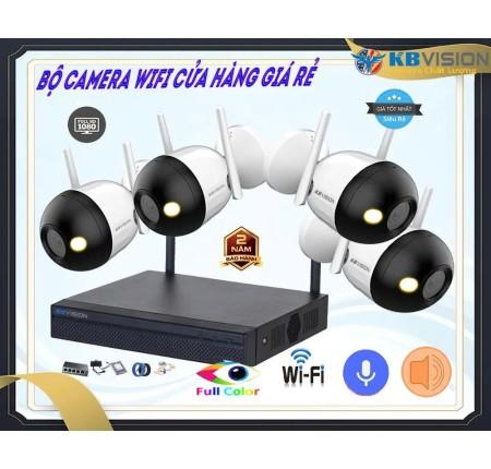 KBVISION KX-A21F & KX-A8124N2 Bộ Kit Camera WiFi 2MP + Đầu Ghi 4 Kênh Hỗ Trợ H265+ Full HD, Quan Sát Ban Đêm 30m, Lưu Trữ 8TB, Giải Pháp An Ninh Gia Đình & Văn Phòng Nhỏ – Tích Hợp Nhận Diện Người