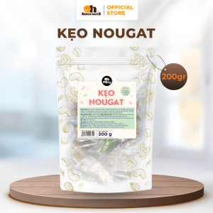 Kẹo Nougat Oh Smile Nuts Túi Zip 200g Mix Vị Cacao Matcha Sữa, Quái Thú Ăn Vặt Thức Tỉnh Với Marshmallow Dẻo Mềm Bổ Năng Lượng Bất Tận, Hạt Điều Bùi Bùi Giàu Magiê Xây Dựng Tâm Hồn Bất Khuất Chống Stress Tái Diễn