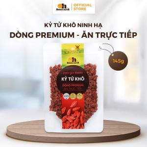 KỶ TỬ KHÔ túi zipper 145 g Oh Smile Nuts, quả lớn thượng hạng, rich chất chống oxy hóa, ăn vặt lành mạnh giúp đẹp da – tăng đề kháng – phù hợp người lớn và bạn trẻ cần năng lượng tự nhiên mỗi ngày