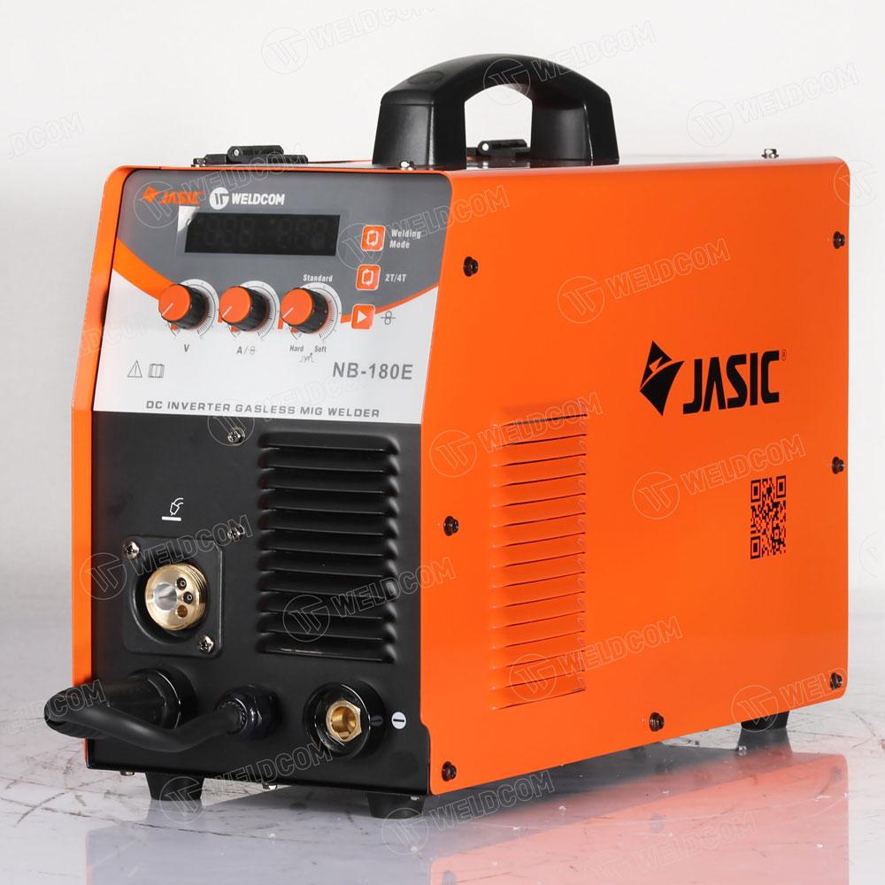 Máy Hàn MIG Đầu Liền JASIC NB - 180E 1 Pha 220V tích hợp hàn MIG/MMA/khí, dòng hàn MIG 30-180A + Que 20-160A, thiết kế gọn nhẹ ~9.8kg, vận hành đơn giản, tiết kiệm điện – giải pháp hoàn hảo cho xưởng nhỏ & dịch vụ sửa chữa