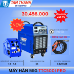 Máy hàn MIG TTC500I INVERTER PRO, công suất mạnh mẽ, hàn chắc chắn, tiết kiệm điện, thiết kế chuyên nghiệp, độ bền cao, phù hợp sản xuất công nghiệp, cơ khí, công trình lớn, dễ sử dụng, hiệu suất vượt trội