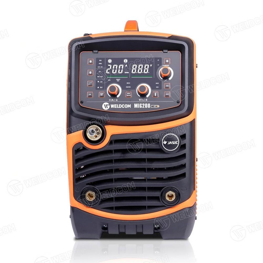 Máy Hàn MIG200 N214 II JET20 Jasic Chính Hãng, Công Nghệ Inverter IGBT 200A Tiết Kiệm Điện 60%, Hàn MIG Synergic Tự Động Điều Chỉnh, Hàn Que 2T/4T Ổn Định, Hồ Quang Êm Ru Ít Bắn Tóe, Màn Hình LCD Dễ Dùng, Quạt Làm Mát Thông Minh Giảm Ồn