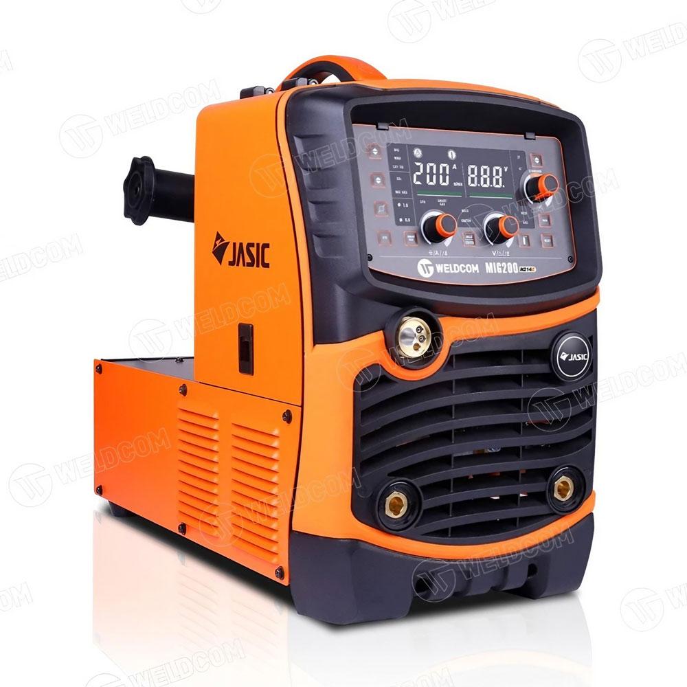 Máy Hàn MIG200 N214 II JET20 Jasic Chính Hãng, Công Nghệ Inverter IGBT 200A Tiết Kiệm Điện 60%, Hàn MIG Synergic Tự Động Điều Chỉnh, Hàn Que 2T/4T Ổn Định, Hồ Quang Êm Ru Ít Bắn Tóe, Màn Hình LCD Dễ Dùng, Quạt Làm Mát Thông Minh Giảm Ồn