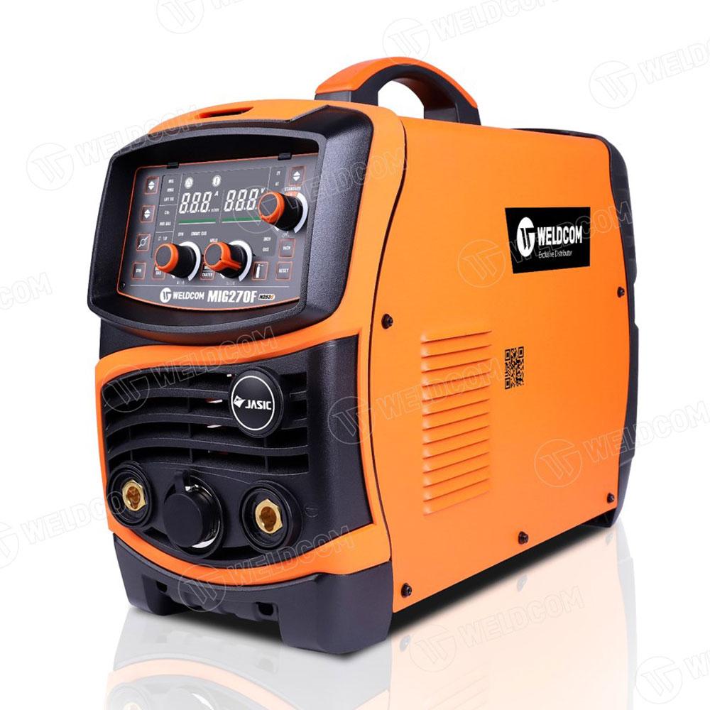 Máy hàn MIG270F N253 II JASIC, công nghệ Inverter IGBT tiết kiệm điện và giảm tiếng ồn, dòng hàn 50-270A cho hàn kết cấu thép, thiết kế màn hình LCD, quạt làm mát thông minh – lựa chọn tối ưu cho xưởng cơ kh