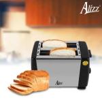 Máy Nướng Bánh Mì 750W Alizz AL-13579 Chế Độ Hẹn Giờ Đa Dạng, Tạo Nên Những Lát Bánh Mì Thơm Giòn Với Họa Tiết Chín Đều Kích Thích Mọi Lứa Tuổi Ăn Uống Tích Cực, Hệ Thống Nướng Linh Hoạt 6 Cấp Độ Không Cháy Khét