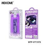 Miếng Dán WEKOME WTP-077 Cường Lực Tự Dán iPhone 13–16 Pro Max, kính nhôm cao 0.33mm, chống vân tay mạ điện, keo AB chống tĩnh điện nhập khẩu, vòng cung >0.8mm, cường hóa kali nitrat 4H.