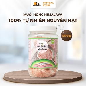 Muối Hồng Himalaya Dạng Hạt Smile Nuts 500g– Sản phẩm nhập khẩu trực tiếp từ Pakistan, không chất phụ gia, bảo quản dễ dàng, phù hợp cho gia đình và nhà hàng