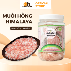 Muối Hồng Himalaya Smile Nuts Hộp 1kg – Sản phẩm tự nhiên, không tạp chất, hỗ trợ thư giãn cơ thể, giảm căng thẳng, cải thiện sức khỏe tim mạch, lý tưởng cho chế độ ăn lành mạnh