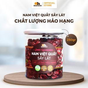 Nam Việt Quất Sấy Lát 250 g Smile Nuts, lựa chọn snack ít đường, giàu chất chống oxy hóa, lý tưởng cho người bận rộn