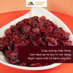 Nam Việt Quất Sấy Lát 250 g Smile Nuts, lựa chọn snack ít đường, giàu chất chống oxy hóa, lý tưởng cho người bận rộn