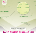 Nệm Cao Su Non Thắng Lợi Hỗ Trợ Sức Khỏe, Êm Ái Thoáng Khí Giảm Áp Lực, Hàng Trăm Lỗ Thông Hơi Thông Minh, Hoàn Hảo Cho Người Đau Xương Khớp Trẻ Em, Bảo Hành 15 Năm