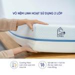 Nệm Foam Amando Casa Gel Memory Foam, bảo vệ cột sống, giảm nhức mỏi, áo nệm 2 mặt mát mẻ mùa hè, ấm áp mùa đông, thiết kế cuộn gọn nhẹ, dễ vận chuyển, mang lại giấc ngủ sâu và thoải mái cho mọi lứa tuổi