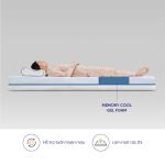 Nệm Foam Amando Casa Gel Memory Foam, bảo vệ cột sống, giảm nhức mỏi, áo nệm 2 mặt mát mẻ mùa hè, ấm áp mùa đông, thiết kế cuộn gọn nhẹ, dễ vận chuyển, mang lại giấc ngủ sâu và thoải mái cho mọi lứa tuổi