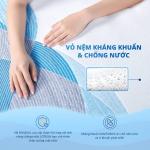 Nệm foam Aeroflow Pride, công nghệ Adaptive Foam như trợ lý giấc ngủ, Mixel Cube thoáng khí, áo nệm SEAQUAL™ YARN chống nước kháng khuẩn, Contour cutting điều chỉnh độ cứng mềm, mang đến giấc ngủ sâu và thoải mái.