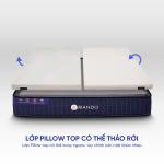 Nệm lò xo Amando Innovation, công nghệ RevoFeel cá nhân hóa, khung lò xo túi 7 vùng, memory foam gel kháng khuẩn, cao su thiên nhiên thoáng khí, nâng đỡ xương khớp, giấc ngủ cân bằng và thoải mái.