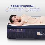 Nệm lò xo Amando Innovation, công nghệ RevoFeel cá nhân hóa, khung lò xo túi 7 vùng, memory foam gel kháng khuẩn, cao su thiên nhiên thoáng khí, nâng đỡ xương khớp, giấc ngủ cân bằng và thoải mái.