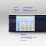 Nệm lò xo Amando Innovation, công nghệ RevoFeel cá nhân hóa, khung lò xo túi 7 vùng, memory foam gel kháng khuẩn, cao su thiên nhiên thoáng khí, nâng đỡ xương khớp, giấc ngủ cân bằng và thoải mái.