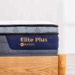 Nệm Amando Elite Plus 25cm, hệ thống lò xo túi độc lập, nâng đỡ 3 vùng lưng hông cột sống, memory foam êm ái, PU foam thoáng khí, vải cooling kháng khuẩn, giấc ngủ cân bằng, thoải mái cho mọi gia đình Việt.