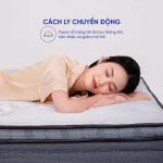 Nệm Amando Elite Plus 25cm, hệ thống lò xo túi độc lập, nâng đỡ 3 vùng lưng hông cột sống, memory foam êm ái, PU foam thoáng khí, vải cooling kháng khuẩn, giấc ngủ cân bằng, thoải mái cho mọi gia đình Việt.
