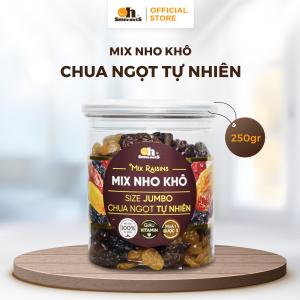 Nho Khô Mix Chile 25g – Oh Smile Nuts, mix 3 loại nho nhập khẩu Chile, ăn vặt bổ sung vitamin, khoáng chất, snack healthy cho người ăn kiêng, gym, eat clean