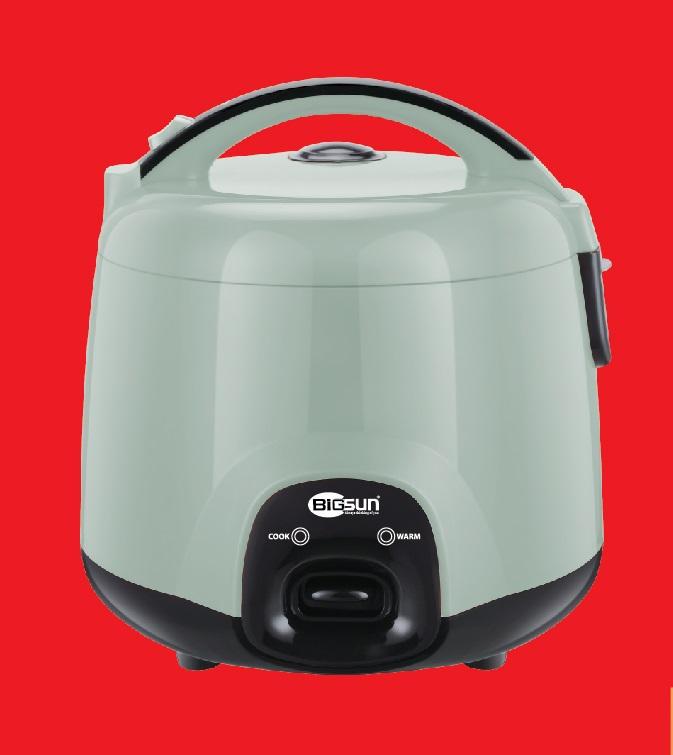 Nồi Cơm Điện Mini BigSun 0.8L Giá Rẻ, Thiết Kế Macaron Sang Trọng Xanh Xám Hoặc Cam Đen, Công Suất 350W Nấu Nhanh Cơm Dẻo Thơm Cho 2-4 Người, Ruột Chống Dính Toàn Thân Dễ Vệ Sinh Siêu Tiện Lợi, Tiết Kiệm Điện Năng Lý Tưởng Cho Sinh Viên Ký Túc Xá