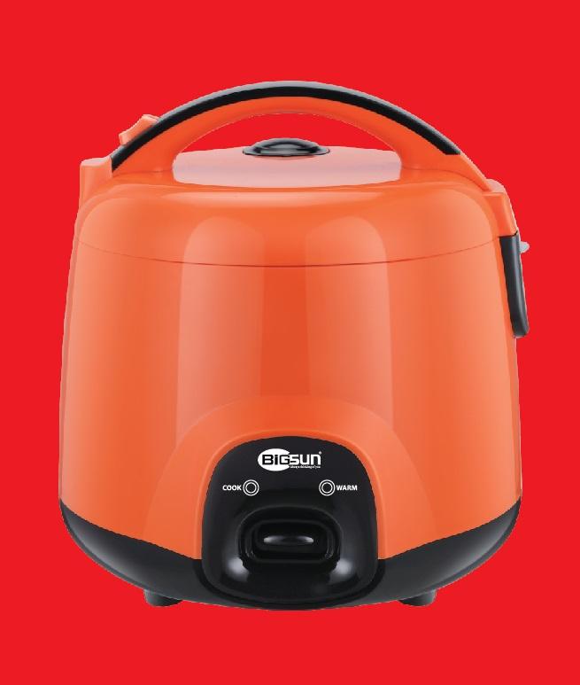 Nồi Cơm Điện Mini BigSun 0.8L Giá Rẻ, Thiết Kế Macaron Sang Trọng Xanh Xám Hoặc Cam Đen, Công Suất 350W Nấu Nhanh Cơm Dẻo Thơm Cho 2-4 Người, Ruột Chống Dính Toàn Thân Dễ Vệ Sinh Siêu Tiện Lợi, Tiết Kiệm Điện Năng Lý Tưởng Cho Sinh Viên Ký Túc Xá