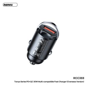 óc Sạc Nhanh 30W Xe Ô Tô Remax RCC359, cổng USB + Type-C, công suất tối đa 30W, sạc đồng thời hai thiết bị, hỗ trợ PD3.0/QC3.0/AFC/FCP, vật liệu hợp kim nhôm siêu bền, thiết kế nhỏ gọn, tiện lợi mang theo.