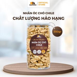 Oh! Smile Nuts Nhân óc chó vàng Chile 350g, snack hạt nhập khẩu giữ nguyên vỏ, giàu DHA & khoáng chất, tốt cho trí não & tim mạch