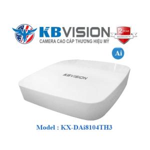 Siêu Phẩm Đầu Ghi DVR KBVISION KX-DAI8104TH3 4 Kênh H.265+ Tiết Kiệm Năng Lượng ≤8W, Hỗ Trợ 5MP Ghi Hình Đa Tốc Độ, Tích Hợp Perimeter Protection 1 Kênh Thông Minh, Kết Nối VGA/HDMI Đa Màn Hình USB, 1 Ổ Cứng SATA 6TB Lưu Dài Hạn