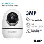 Skyworth H30P Camera WiFi 3MP Chính Hãng, Quay Xoay Pan/Tilt 360°, Hỗ Trợ Dual-Band & WiFi 6, Full-Colour Ban Đêm, Ứng Dụng Điều Khiển Từ Xa – Lựa Chọn Tối Ưu Cho Nhà & Cửa Hàng