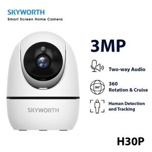 Skyworth H30P Camera WiFi 3MP Chính Hãng, Quay Xoay Pan/Tilt 360°, Hỗ Trợ Dual-Band & WiFi 6, Full-Colour Ban Đêm, Ứng Dụng Điều Khiển Từ Xa – Lựa Chọn Tối Ưu Cho Nhà & Cửa Hàng