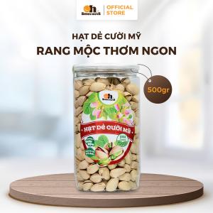 Smile Nuts Hạt dẻ cười Mỹ 500g rang mộc – snack nhập khẩu tự nhiên, không muối, giữ dưỡng chất & vị ngọt nhẹ, snack cao cấp cho sức khỏe & người ăn kiêng