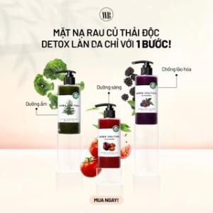Sữa rửa mặt rau củ thải độc Wonder Bath Super Vegitoks 300ml, tẩy trang 3 trong 1, làm sạch sâu, detox da, dưỡng ẩm, sáng mịn, chiết xuất rau củ tự nhiên, an toàn da nhạy cảm, giúp da khỏe mạnh và căng bóng tự nhiên, hàng chính hãng Byvibes Hàn Quốc