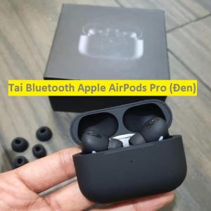 Tai Bluetooth Apple AirPods Pro Đen, bản Coppy KTH, sạc không dây tiện lợi, chống mồ hôi và nước, chuẩn IPX4, tai nghe 30.9x21.8x24mm, hộp sạc 45.2x60.6x21.7mm, âm thanh stereo mạnh mẽ