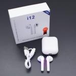 Tai Nghe Bluetooth I12, thiết kế thời thượng chuẩn tỉ lệ 1:1 Airpods, phím cảm ứng hiện đại, Bluetooth 5.0 ổn định, dock sạc lightning tiện lợi, pin nghe nhạc 2,5 giờ, chờ 140 giờ, âm thanh trầm ấm, phù hợp nhiều lứa tuổi