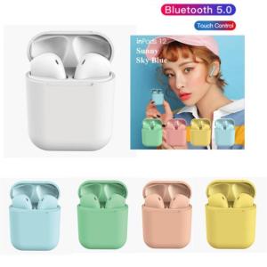 Tai Nghe Bluetooth I12, Thiết kế nguyên bản Airpods, Bluetooth 5.0, Âm thanh sống động, Bass treble mid cân bằng, Cảm biến 1 chạm nâng cấp, Dock lightning, Kết nối Pop-up tiện lợi, Chống vân tay chống trầy xước, Nhiều màu sắc đa dạng