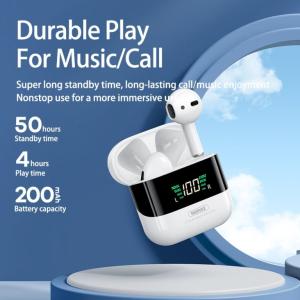 Tai Nghe Bluetooth Remax TWS-10 Plus Có LED, công nghệ Bluetooth 5.1 ổn định, driver 13mm, công suất loa 2.0mW, kết nối ≥10m, âm thanh sống động, thiết kế sang trọng, phù hợp học tập và giải trí