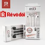 Tai Nghe BYZ S389 Cổng 3.5mm, Âm Thanh Chất Lượng Cao, Thiết Kế Nhỏ Gọn, Nút Tai Cao Su Êm Ái, Màu Đen Và Trắng, Tương Thích Smartphone, Laptop, MP3, MP4, Giải Pháp Nghe Nhạc Và Đàm Thoại Hoàn Hảo Cho Người Dùng Trẻ