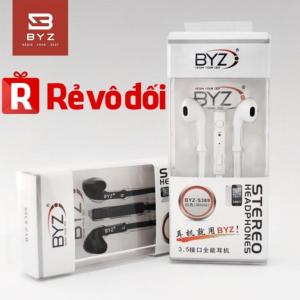 Tai Nghe BYZ S389 Cổng 3.5mm, Âm Thanh Chất Lượng Cao, Thiết Kế Nhỏ Gọn, Nút Tai Cao Su Êm Ái, Màu Đen Và Trắng, Tương Thích Smartphone, Laptop, MP3, MP4, Giải Pháp Nghe Nhạc Và Đàm Thoại Hoàn Hảo Cho Người Dùng Trẻ