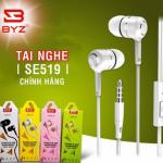 Tai nghe có dây BYZ SE519A – Jack 3.5mm, âm Bass mạnh, mic trong dây, dễ dàng đàm thoại