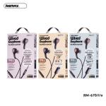 Tai Nghe Remax RM-670/i/a Chính Hãng, Âm Thanh HiFi Chất Lượng Cao, Tần Số 20Hz–20KHz, Công Suất Loa 3mW, Độ Nhạy 105dB, Micro -42dB, Dây 1.2m Bền Bỉ, Tương Thích Cổng Type-C, Lightning, 3.5mm, Giải Pháp Nghe Nhạc Và Đàm Thoại Hoàn Hảo