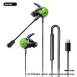 Tai Nghe Remax RM-709a Gaming Type-C Chính Hãng, Âm Thanh HiFi Stereo, Công Suất 3mW, Bộ Truyền Động 10mm, Micro Dài Nhận Dạng Âm Thanh, Vòng Đeo Tai RGB Đổi Màu Ngẫu Nhiên, Dây 120cm Chống Rối, Trọng Lượng Nhẹ 23g, Giải Pháp Nghe Nhạc Và Chơi Game H